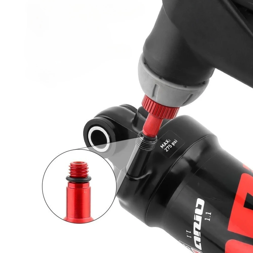 Mountainbike Hintere Stoßdämpfer Luft Ventile Adapter Werkzeug Fahrräder Suspension Luft Ventile Adapter für Druck Stoßdämpfer