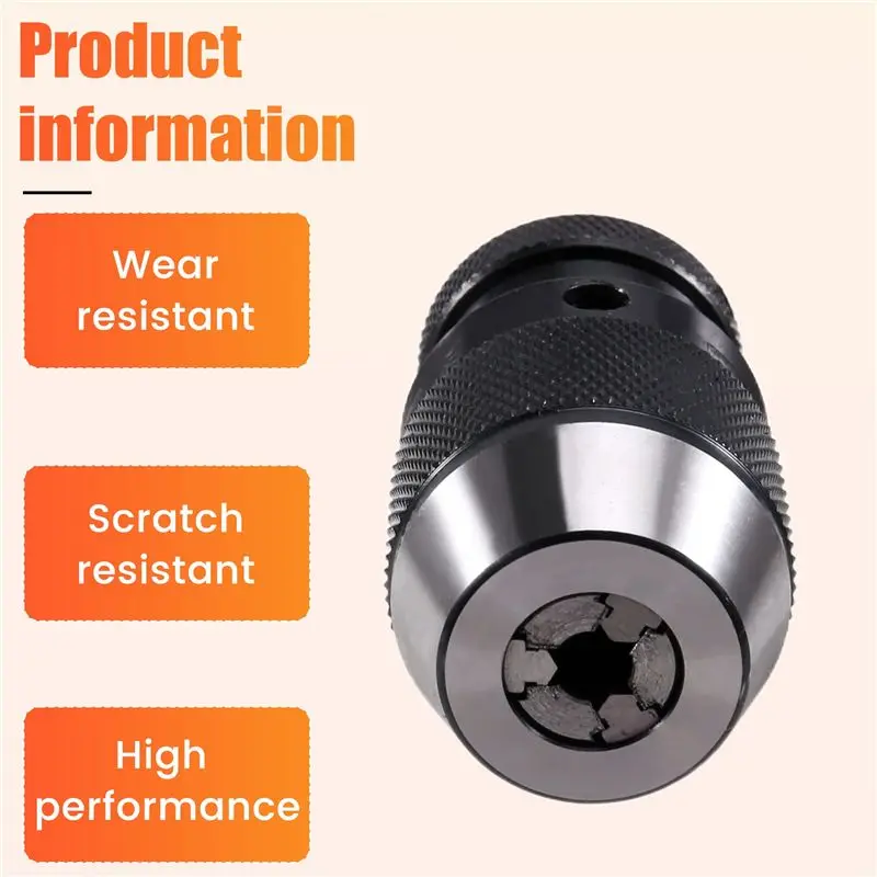 -[Retail TX] B10 0.5-6MM Precision Automatic Drill Chuck, Self-Tightening Collet And Tool Holder Bracket