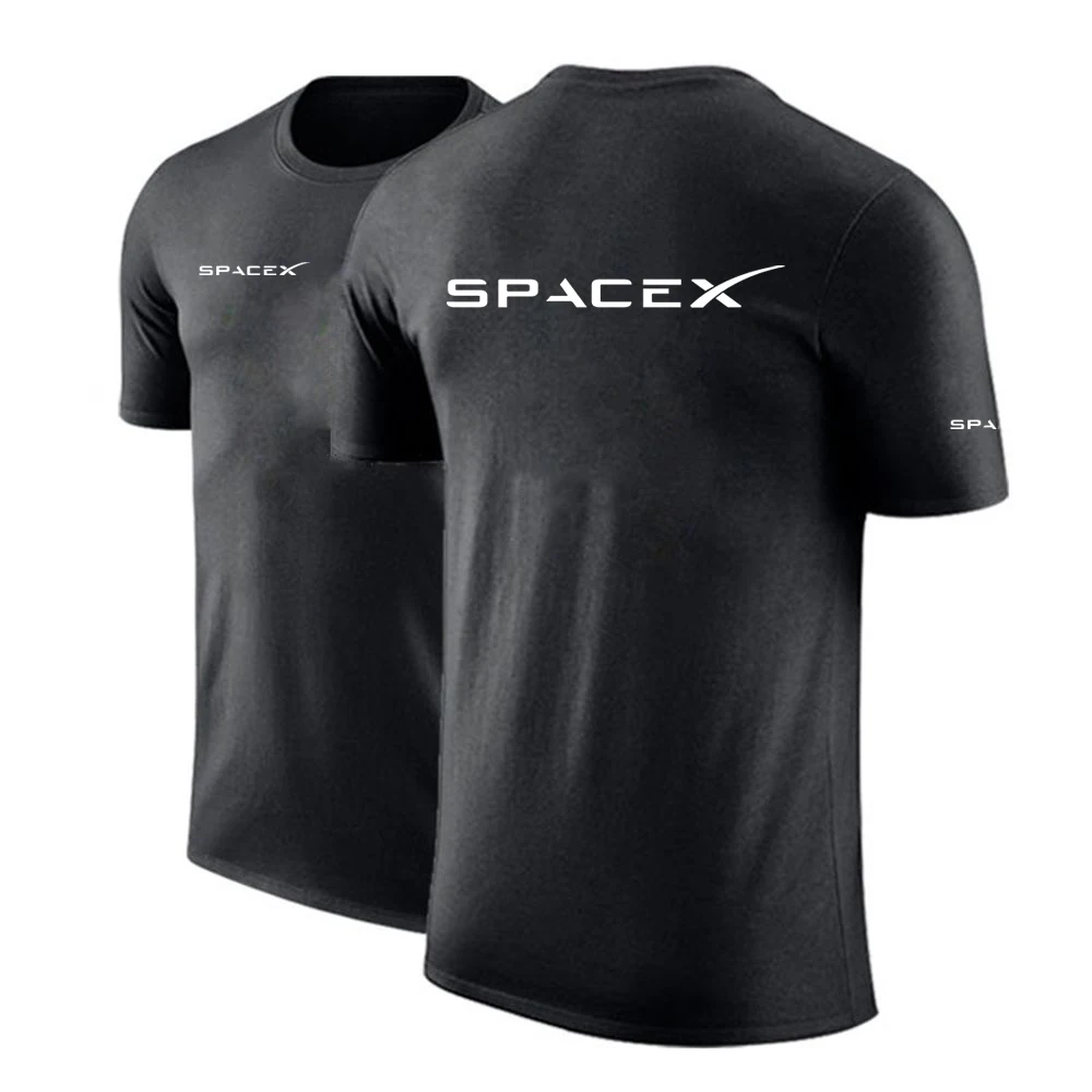 

SpaceX Space X Logo 2021 Men's New Cotton Breathable T-shirts Summer Hot Sale Streetwear Oversized Fashionable Print Casual Tops