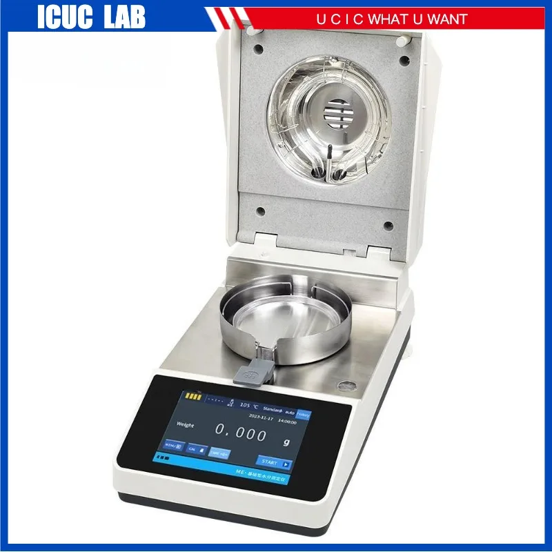 ME110 Halogen Moisture Analyzer Machine 110g 0.01g Moisture Meter for Food Grains Powder 10mg