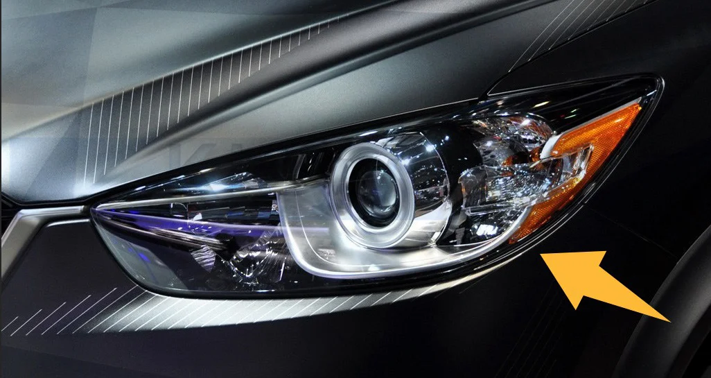 النسخة الأمريكية المصد الأمامي كشافات المصباح لمازدا CX-5/CX5 2013-2016 رئيس ضوء رئيس مصباح #5