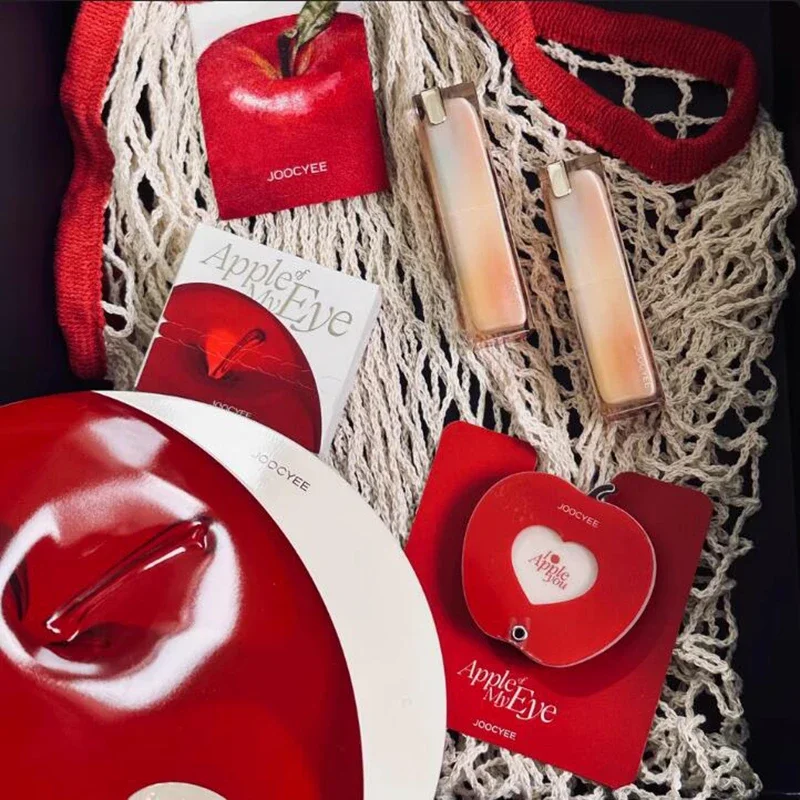 Joocyee Apple Heart Limited Edition Gift Set Crystalline Moisturising Lipstick Matte Blush Makeup Set Gift