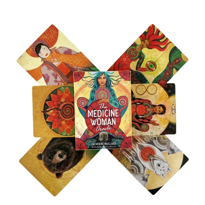 The Medicine Woman Oracle Cards Divination Deck English Vision Edition Tarot Board Playing Game For Party