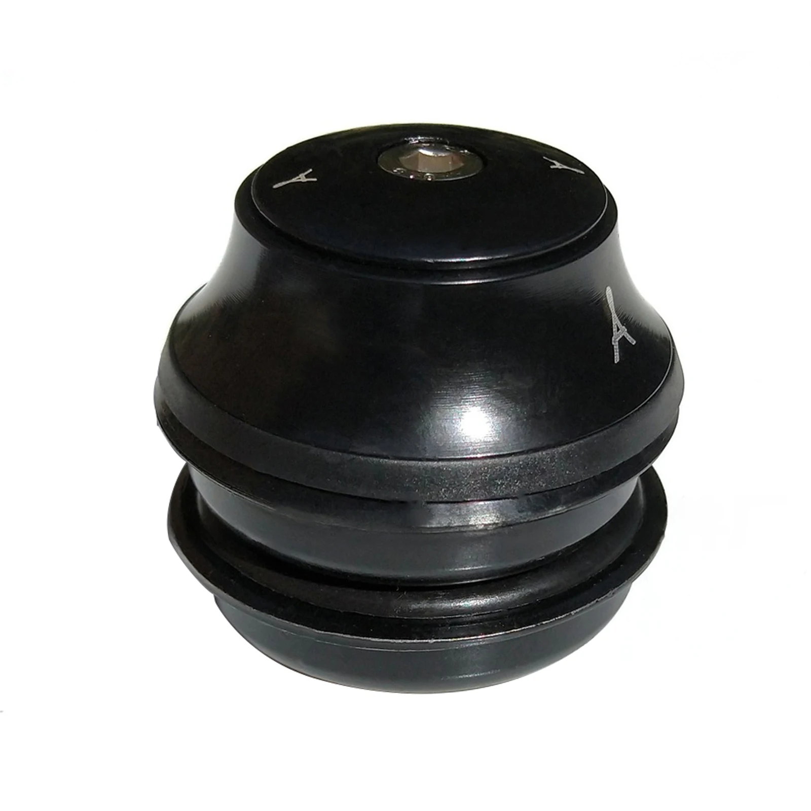 44mm Black Headset Set for For mountain Bikes Featuring Locking Bead Rack and Compatibility with 1 1/8 Inch Steerer Tubes