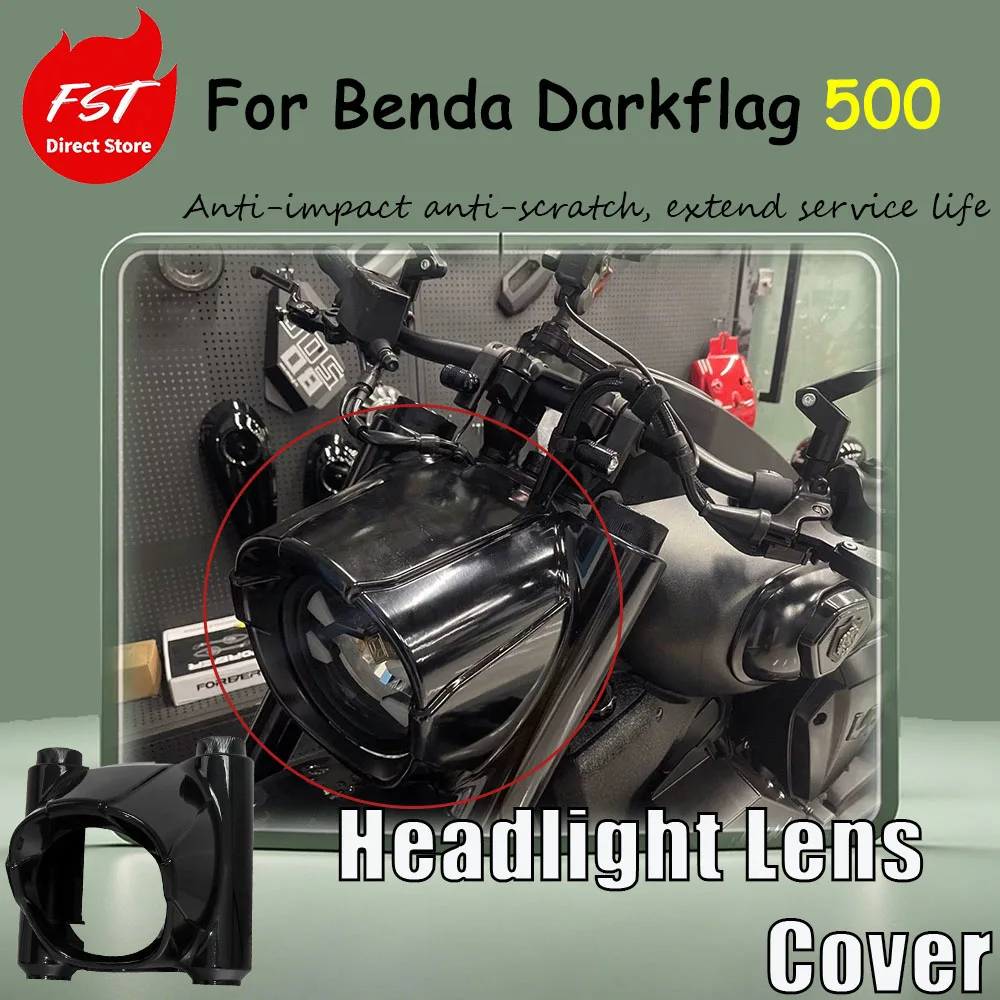For Benda Darkflag 500 special modification accessory - non-destructive installation of the front headlight cover