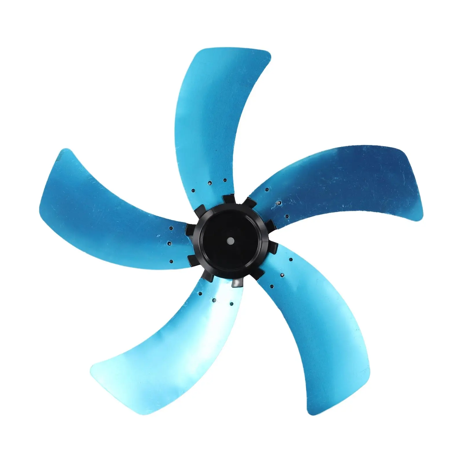Hoja de ventilador de aluminio de 5 uds., 16 pulgadas, aspa de ventilador para el hogar con Base de cubierta de tuerca, ventilador de pie o ventilador de mesa, piezas de repuesto, aspas de ventilador