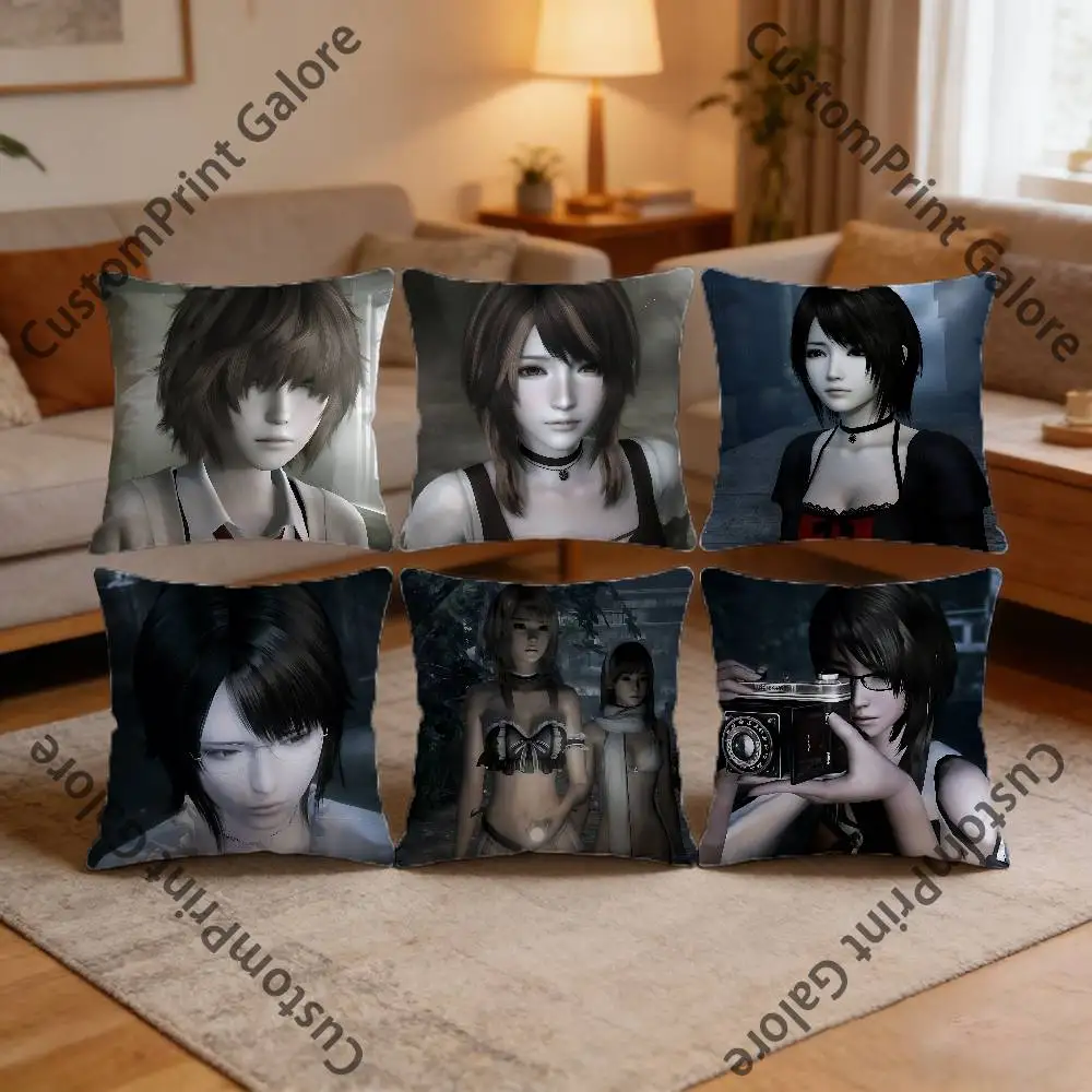 

F-Fatal F-Frame oc Zero Pillow Cover Polyester Square Cushion Case 45 cm Decorative for Home Couch Bed Car Decor