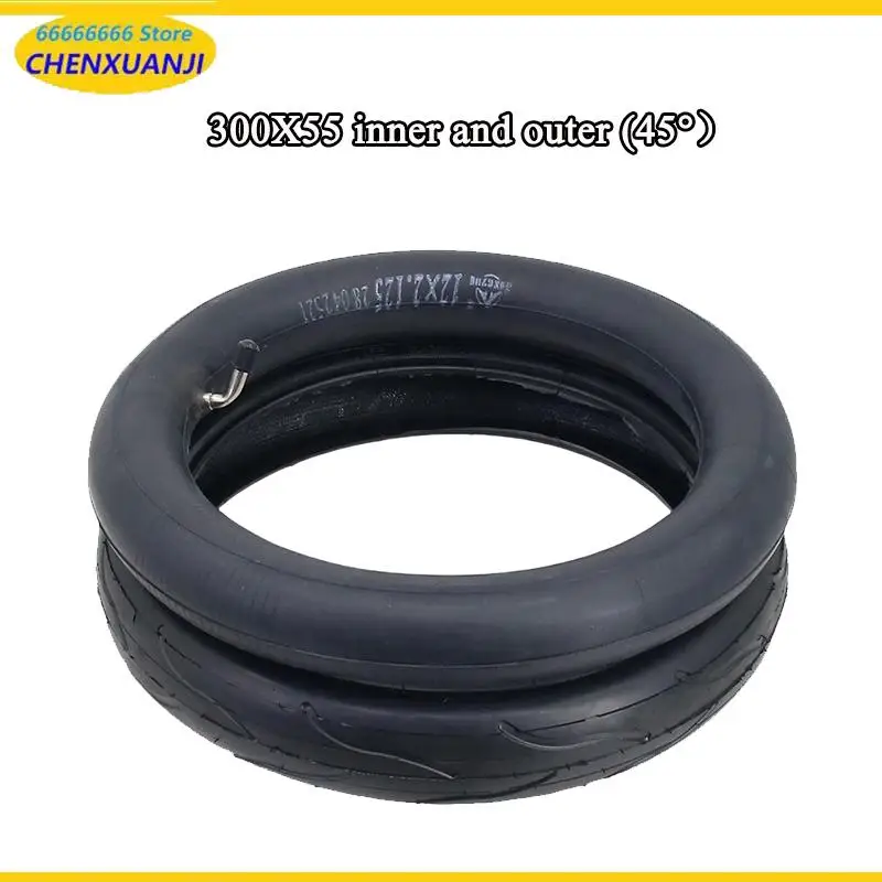 12 inch 300x55 inner tube and tire suitable for electric skateboarders pushing carts with inflatable inner and outer tires