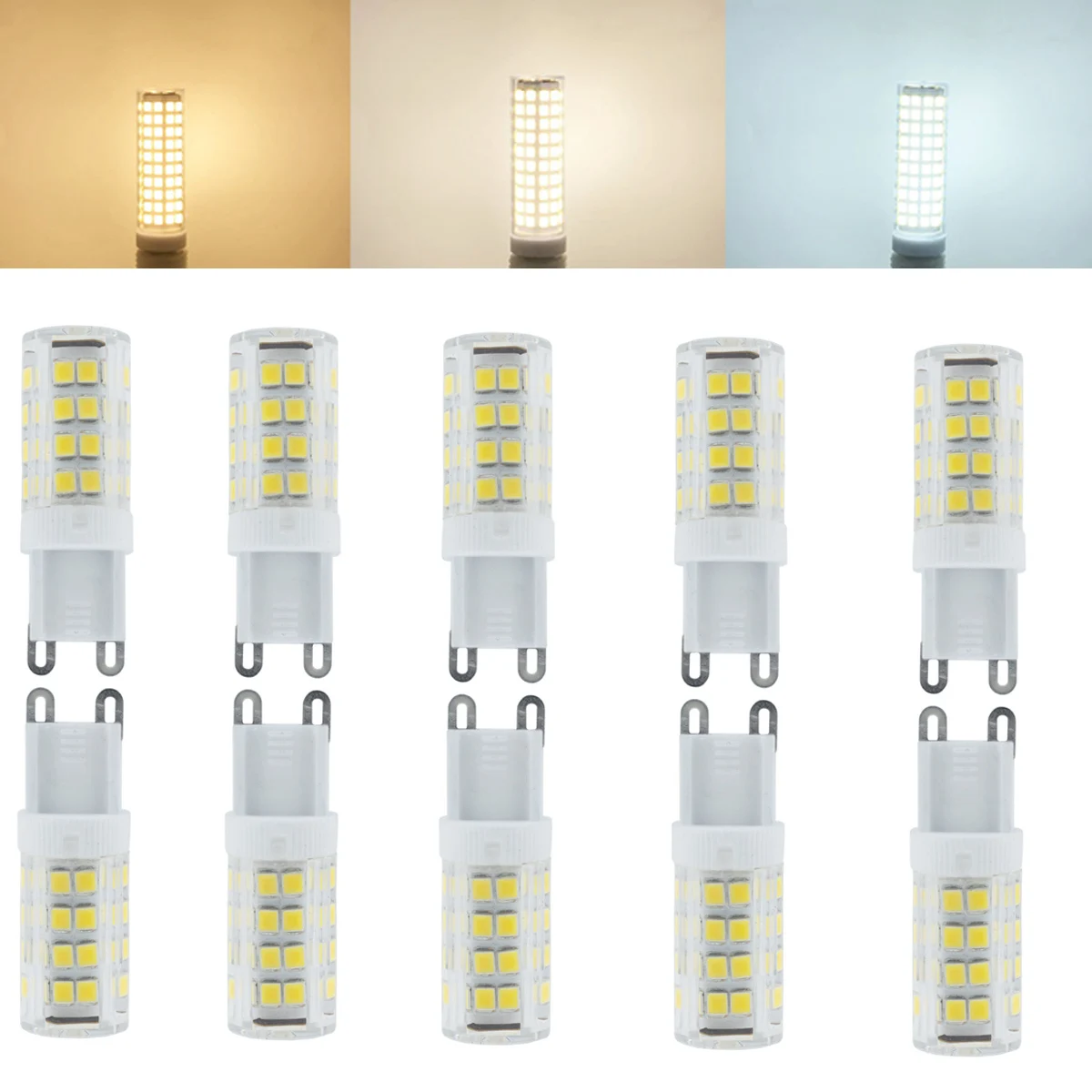 

10Pcs Mini G9 Ceramic LED Bulbs Light Lamp 7W 9W 18W 20W 24W 2835 SMD Replace 100W Halogen 220V Lamps Home Chandelier Decoration