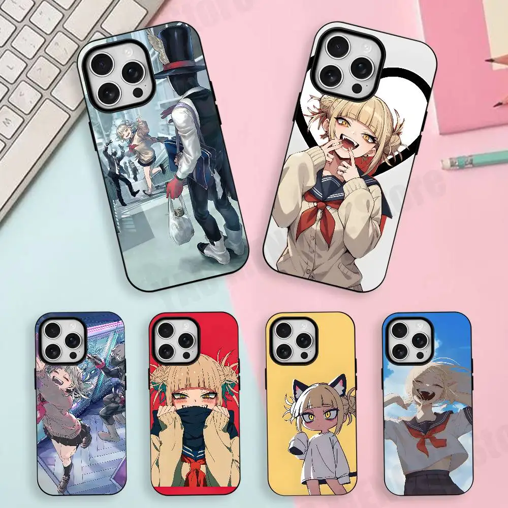

H-Himikos T-Togas Anime Slim Matte Magnetic For Case For Iphone 17,16,15,14,13,12,11 Pro Max Mini Plus New Frosted Soft Shell