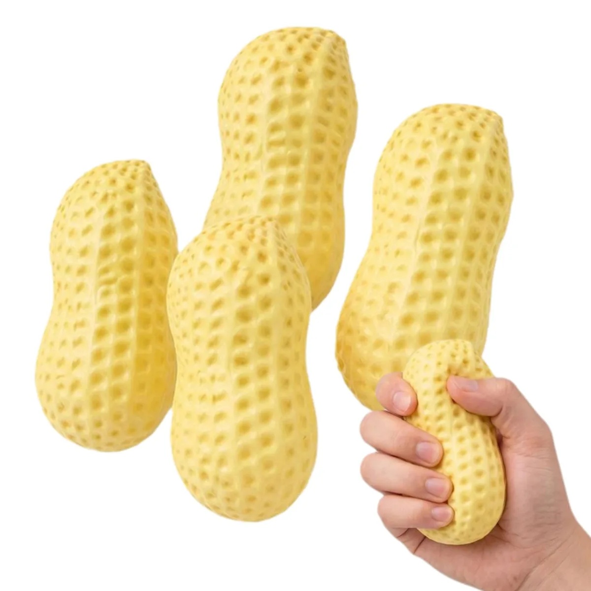 High-quality Big Peanut Squishy Toy Decompression Desk Travel Funny Prank Gift Simulation Peanut Slow Rising Stretchy Toy