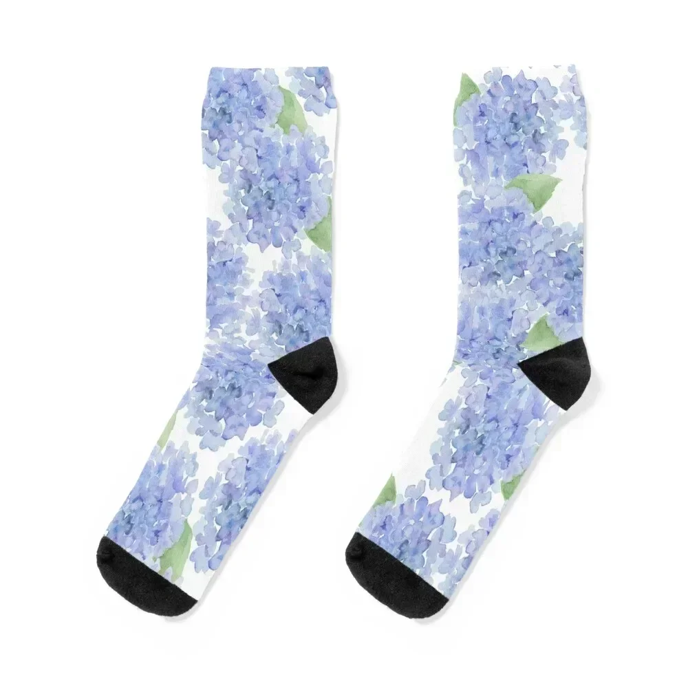 

Elegant lavender lilac watercolor hydrangea floral Socks tennis Christmas retro crazy Socks For Women Men's