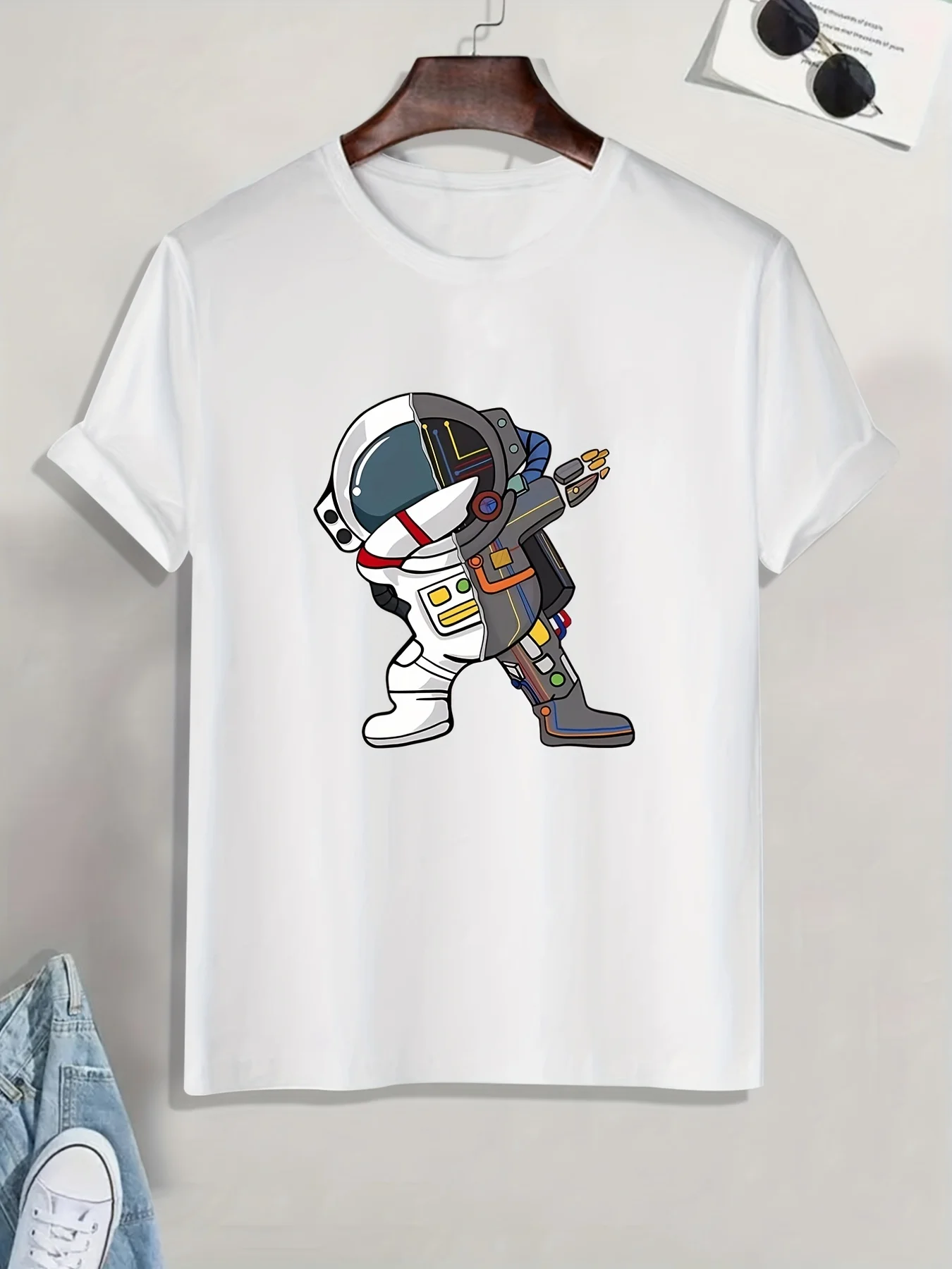 Men's fashionable casual printed short-sleeved shirt