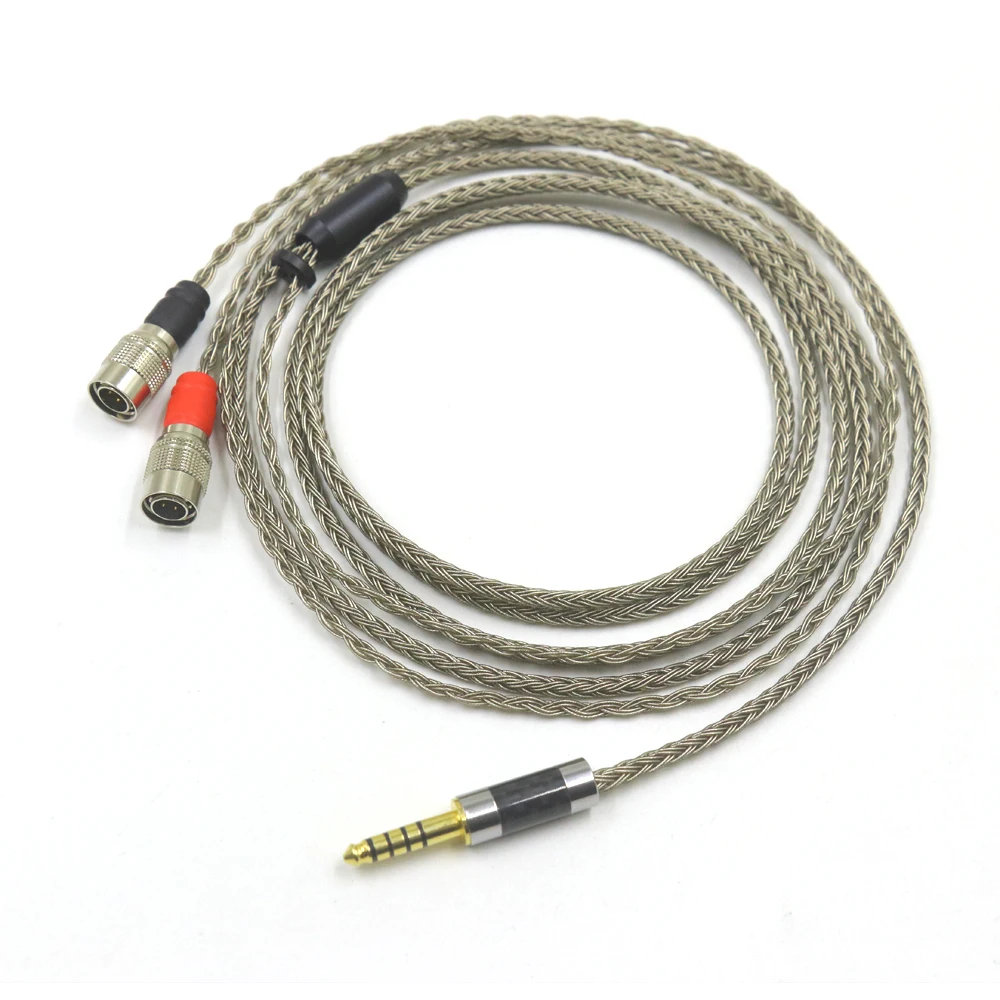 High Quality 2.5/3.5/4.4mm 16 Cores LITZ 7N OCC Silver Plated Graphene Upgrade Cable For Mr Speakers Ether Alpha Dog