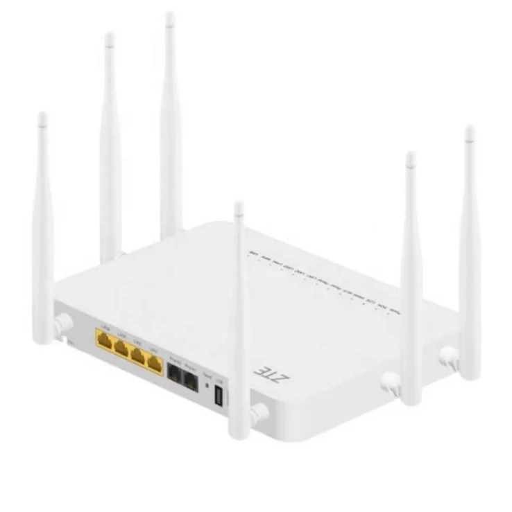 ZTE ZXHN F680 GPON ONU Router 1GE+3FE+2POTS+USB+2.4g & 5g dual-band WIFI four network port optical migration cat