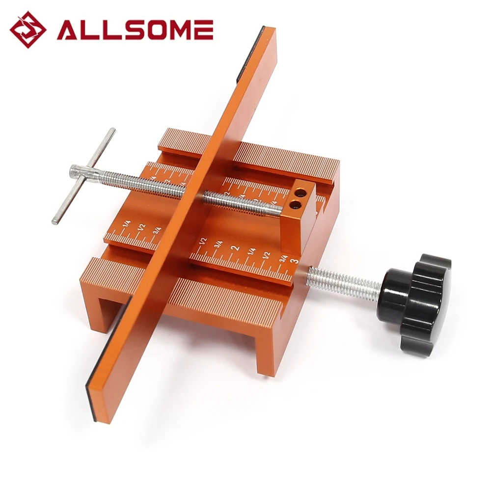 

Cabinet Door Mounting Jig, Support Arm and Clamp Integrated, Aluminum Alloy Body Heavy Duty Tool for Cabinets with Face Frame