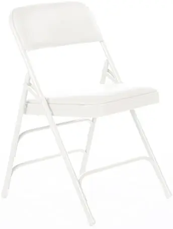 Upholstered Folding Chair (4 Pack) - Heavy Duty 1.25