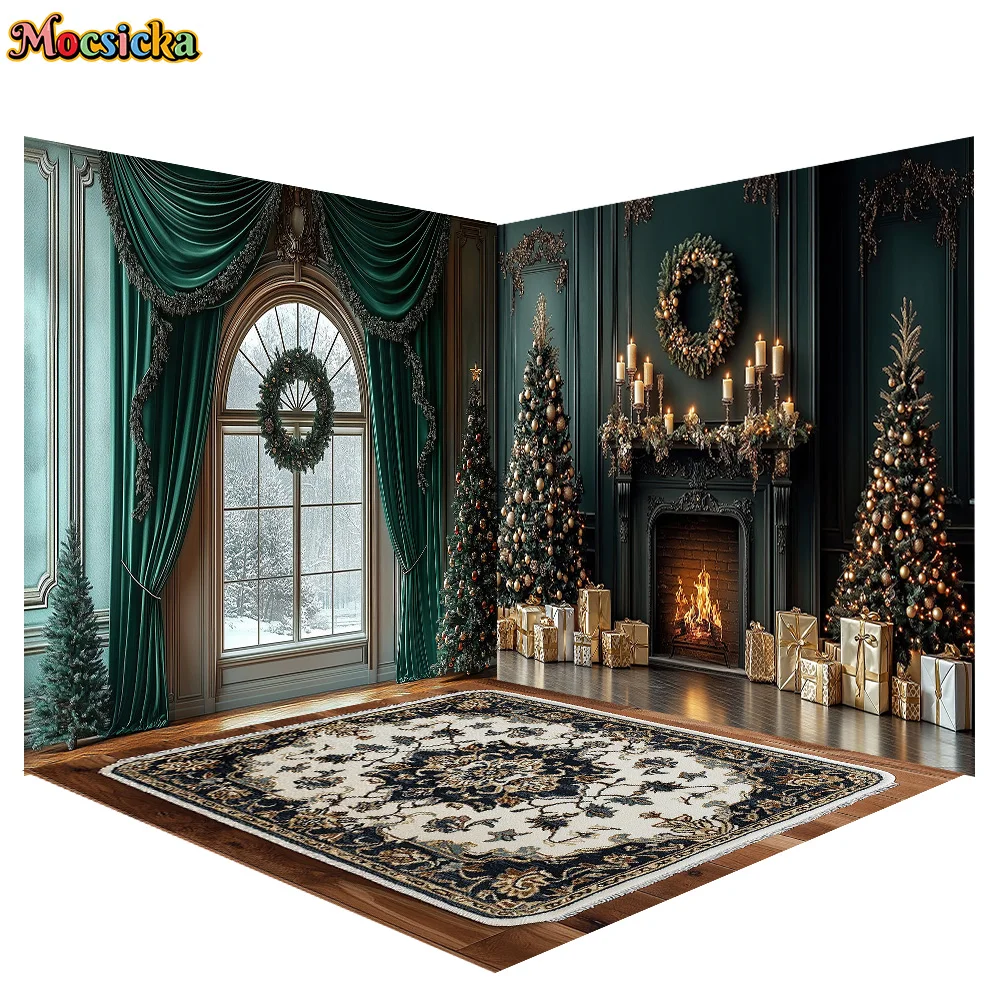 Mocsicka التصوير خلفية الموقد ويندوز غرفة الديكور الأسرة عيد الميلاد عطلة صورة خلفيات الصور للصور