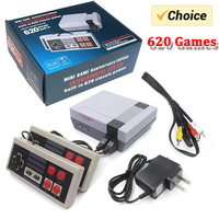 Mini TV Handheld Family Recreation Video Game Console AV Output Retro Built-in 620 Classic Games Dual Gamepad Gaming Player