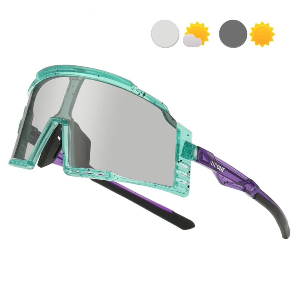 Photochromic and Polarized Cycling Sunglasses Outdoor for Men Women Sports Eyewear Bicycle Hiking Glasses Fishing Goggles UV400