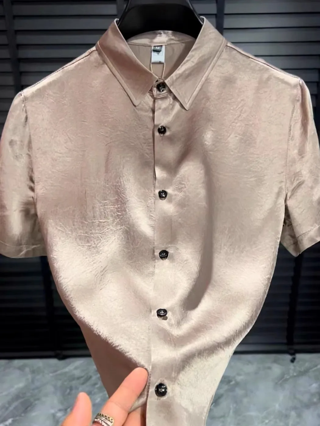 

Summer New Men's Casual Short Sleeve Shirt 8042 High Quality Comfortable Luxury Personality Elegant European Style Fashionable