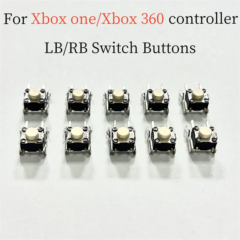 

200pcs Original New Black / White LB RB Micro Switch Tactile Button Replacement for Xbox360 for Xboxone Controller
