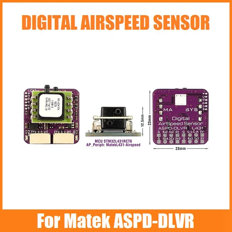 For Matek ASPD-DLVR DIGITAL AIRSPEED SENSOR For RC FPV Racing Freestyle Airplane Drone F765-Wing Flight Controller