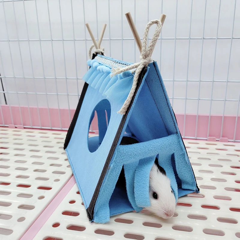 Small Pet Nest Felt Tent Rabbit Nest Hamster House Hamster Cage Large Guinea Pig Cage Guinea Pig Small Animal Bed Accessories