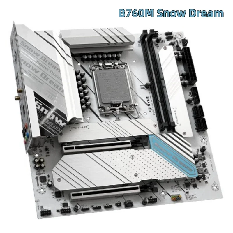 New B760 M-ATX Motherboard DDR5 for Intel 14th/13th/12th gen Core DDR5 LGA1700 dual channel 96GB B760M SNOW DREAM D5