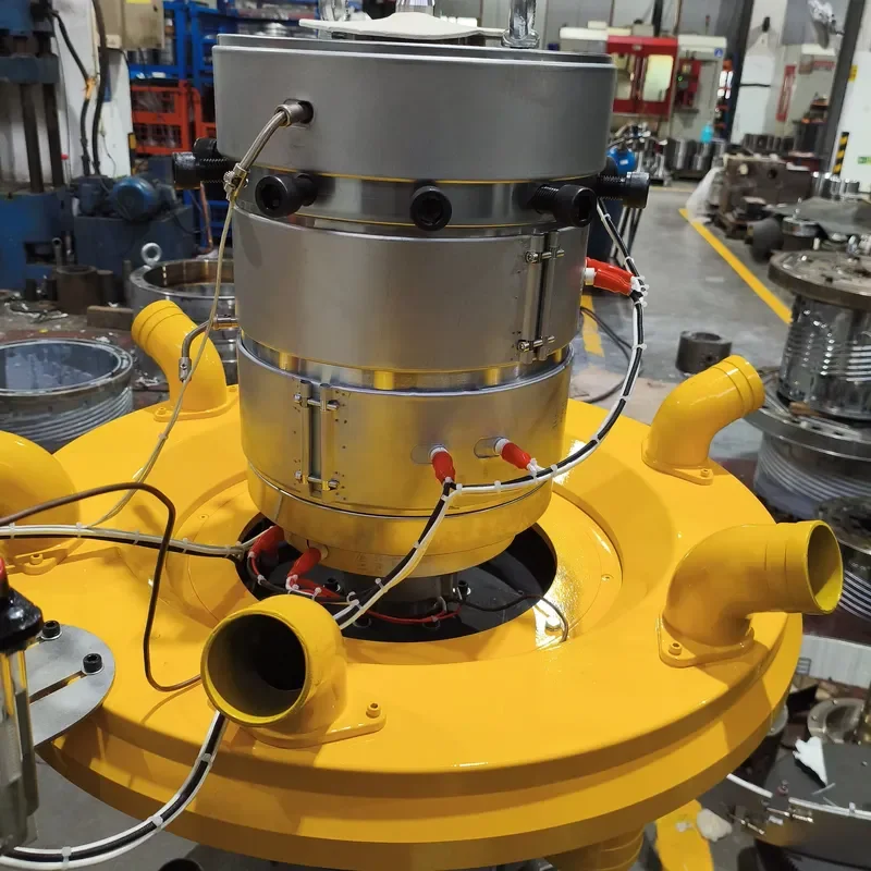 Nitrided Bimetallic Alloy Steel Extruder Rotating Blown Film Die Head High-Accuracy Patented CE