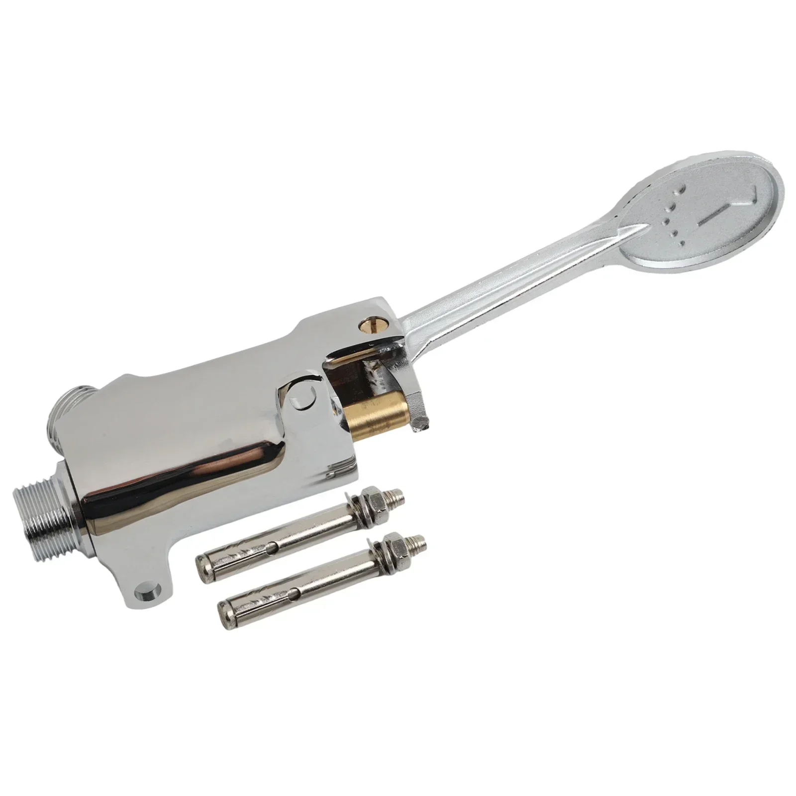 

Public Restroom Bathroom Sink Foot Pedal Valve Featuring Copper and Stainless Steel for Long Term Use and Easy Cleaning