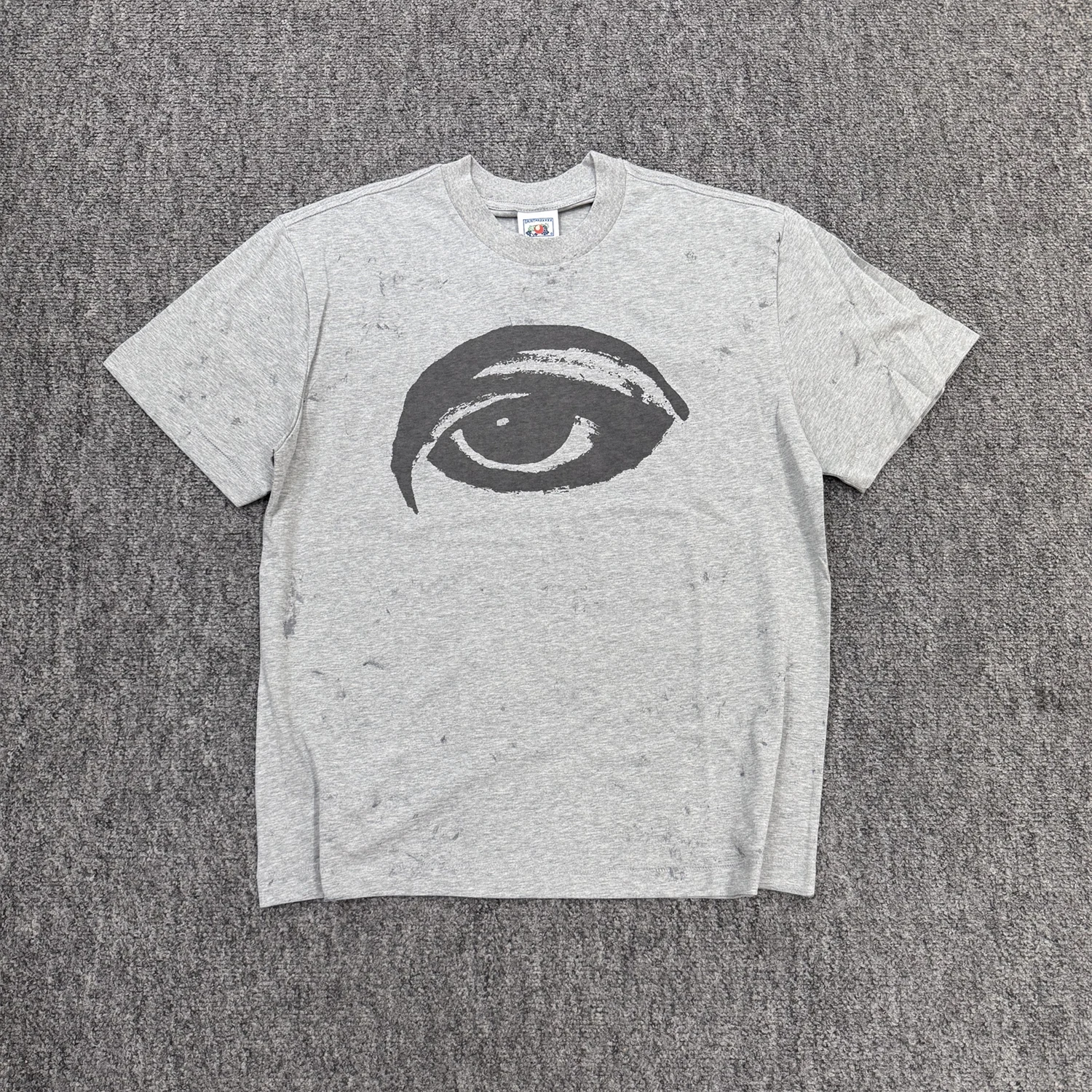 Yao Fashion Mx6 SS26 Kanye West Vintage Gray Eye Print Casual Loose Tops Tee Graphics Streetwear Round Neck T-Shirt for Men — купить у AliExpress WW