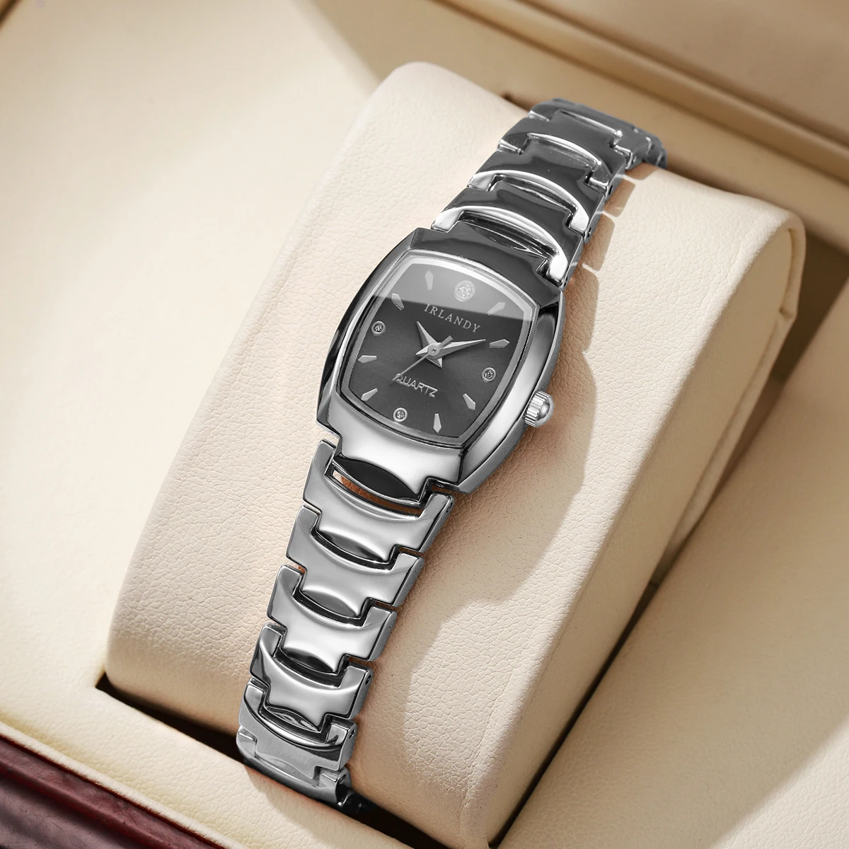 Elegant Square Analog Quartz Watch for Ladies