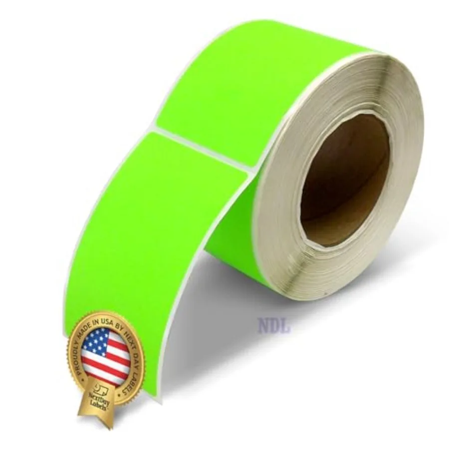 

500 Recgle Stickers 3" x 5" - Color Coding Labels Roll - Moving Labels for Boxes Colored Inventory Stickers for Packing Organiz