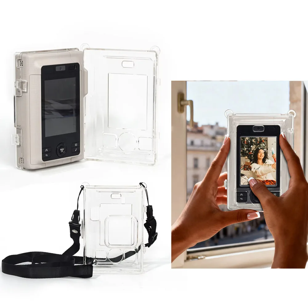 

Transparent Storage Case for Instax Mini Liplay+ Camera Crystal Protective Cover Scratch and Fall Resistant Accessories