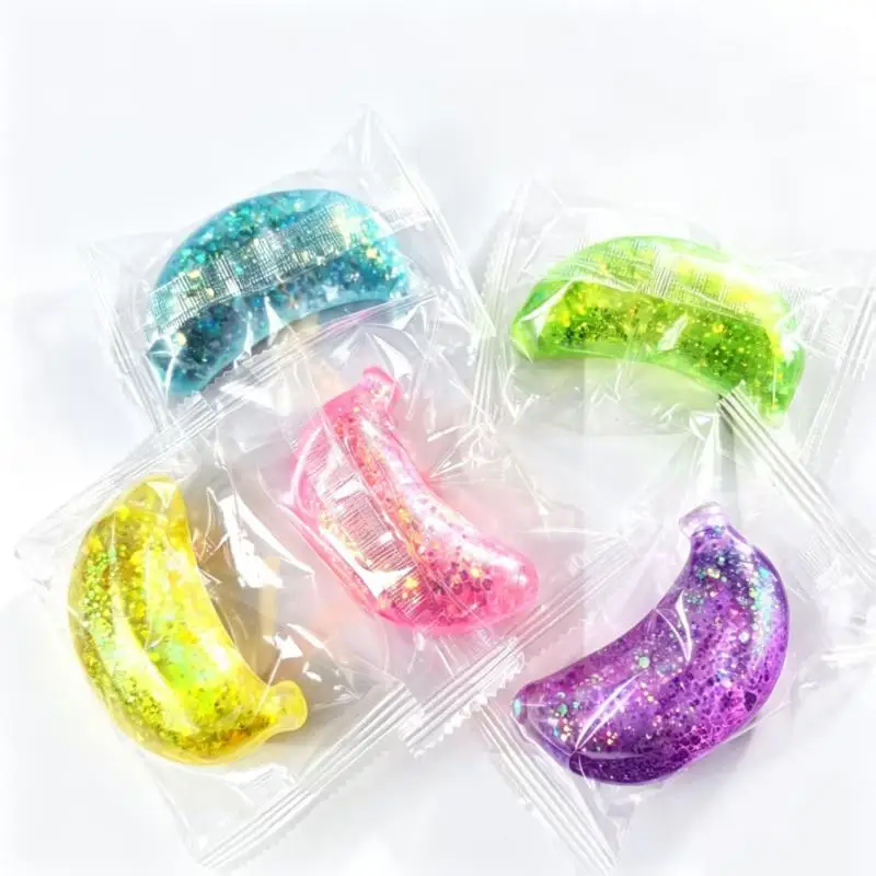 Durable Non-Rebound Banana Tomato Stress Toy Anti-Anxiety  Fidget for Adults Home Office Use