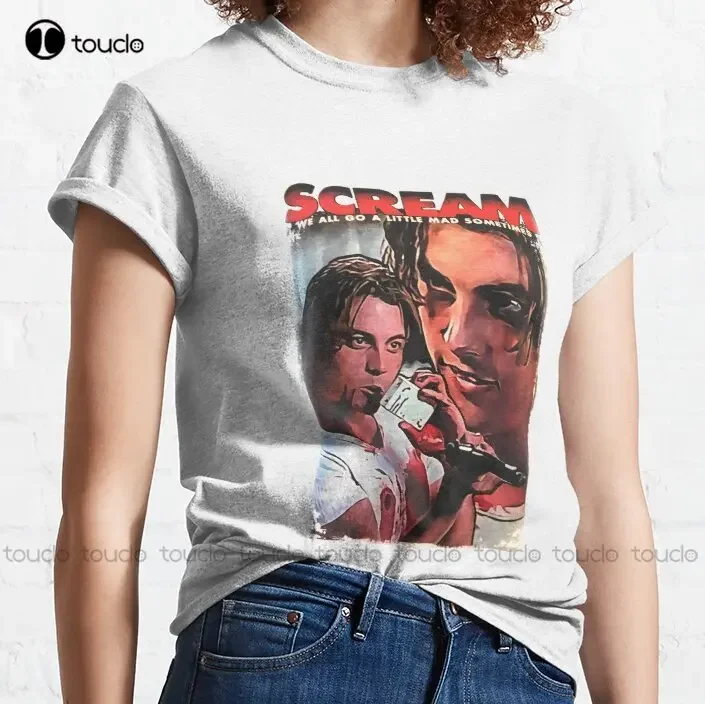 Scream Movie T-Shirt Billy Loomis Classic T-Shirt Hawaiian Shirts Womens Fashion Design Casual Tee Shirts Tops Hipster Clothes