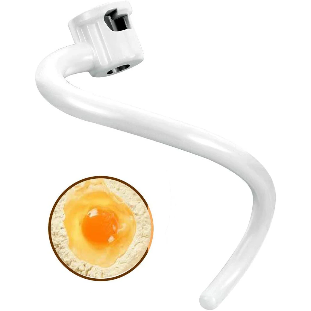 A02V-металлический крючок для теста со спиральным покрытием, металлический крючок для теста со спиральным покрытием - подходит для моделей с подъемом чаши миксера на кухонной подставке