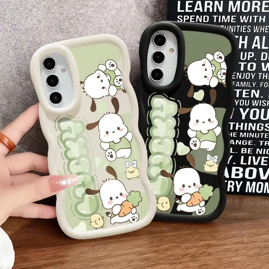 Sanrio Pochacco Phone Case for Samsung Galaxy A21s A22 A23 A25 A24 A32 A33 A34 A35 A51 A52 A53 A54 A55 A73 4G 5G Soft Cover - náhled 3