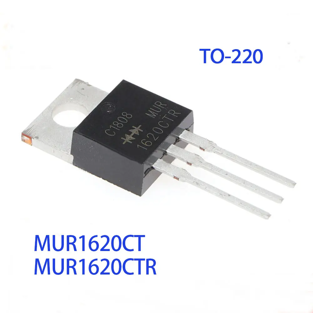 10PCS MUR1620CT MUR1620CTR MUR1620CT MUR1620 TO220 IC Chip