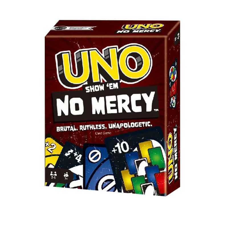 Uno No mercy Game Board Games UNO Cards Table Family Party Entertainment UNO Games Card Toys Children Birthday Christmas