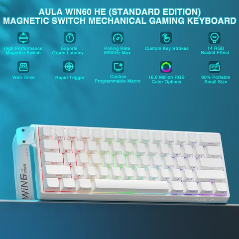 Проводная механическая клавиатура AULA WIN60 60%