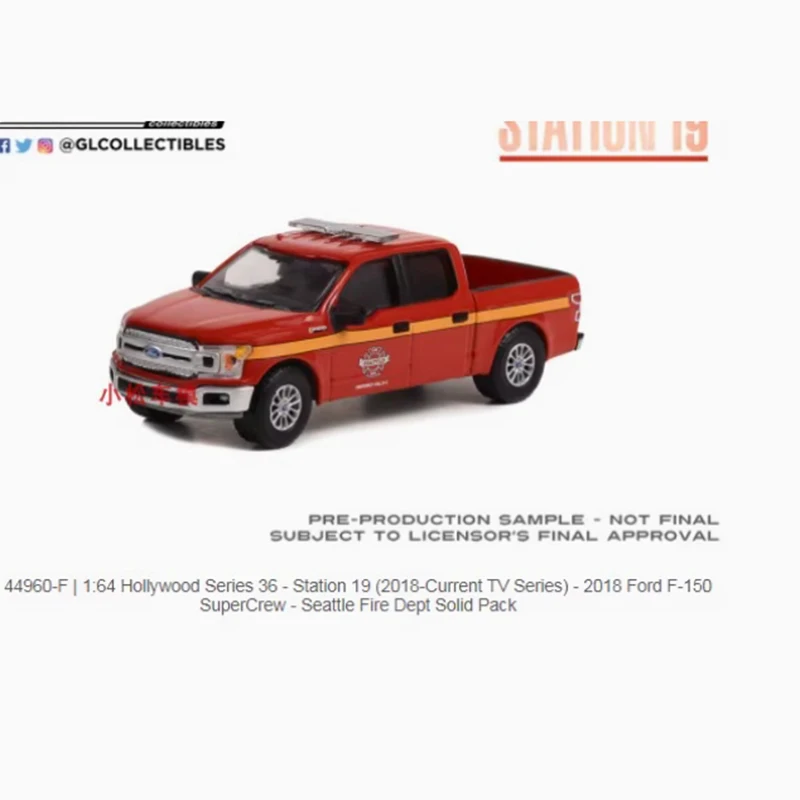 Greenlight 1:64 Scale 2018 FORD F-150 SUPERCREW Alloy Car Model Collection Display Toy