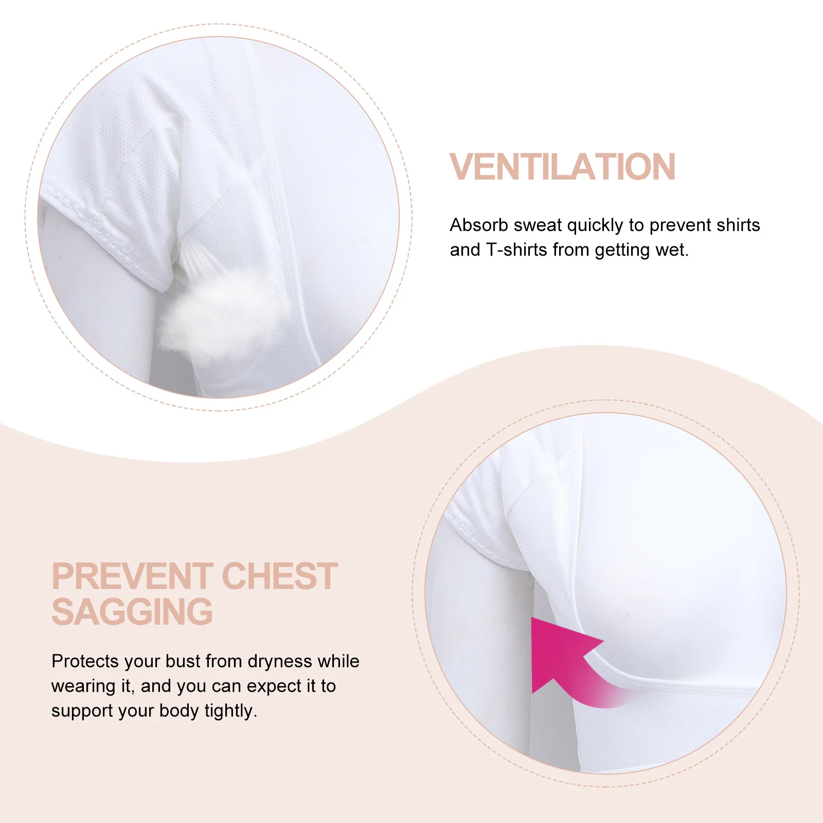 

1pc Armpit Sweat Pad Vest Cotton Underwear For Women Sweat Absorbent Quick Dry Underarm Guard Lady Summer Clothing Accessories