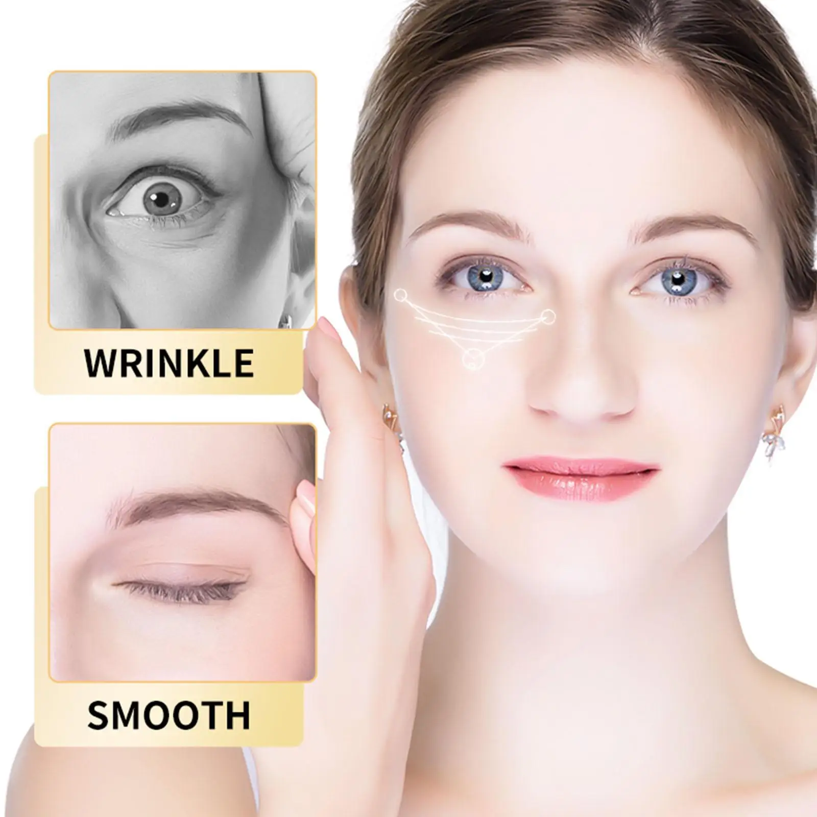 Retinol Eye Roller Cream Massager natychmiastowe usuwanie worki pod oczami krem skóra Anti-Aging opuchlizna Remover ujędrniający kręgi pielęgnacja