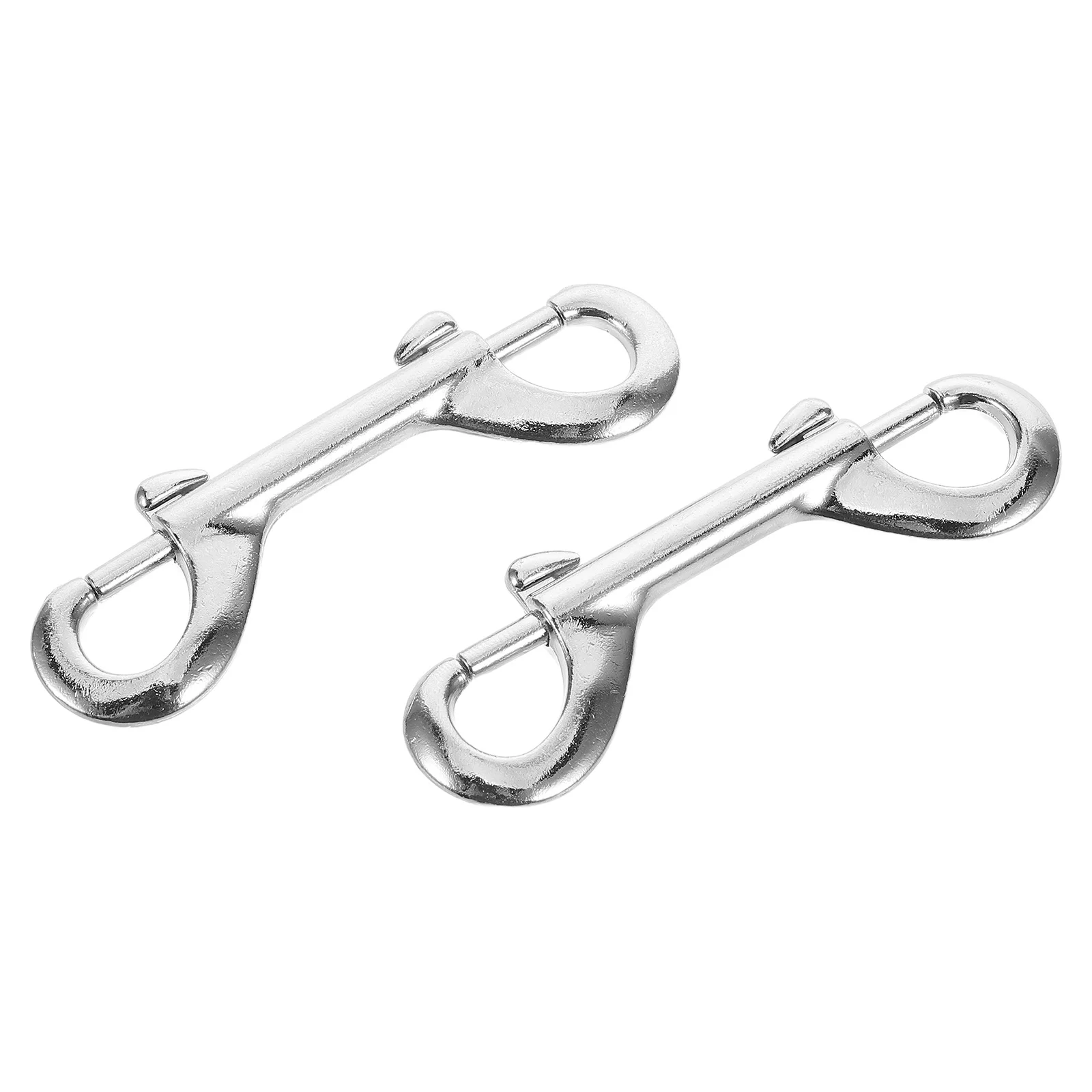 

2Pcs Heavy Duty Double Snap Hook Buckle Zinc Alloy Quick Release Clasp for Pet Collar Leash Diving Gear Outdoor Multi Functional