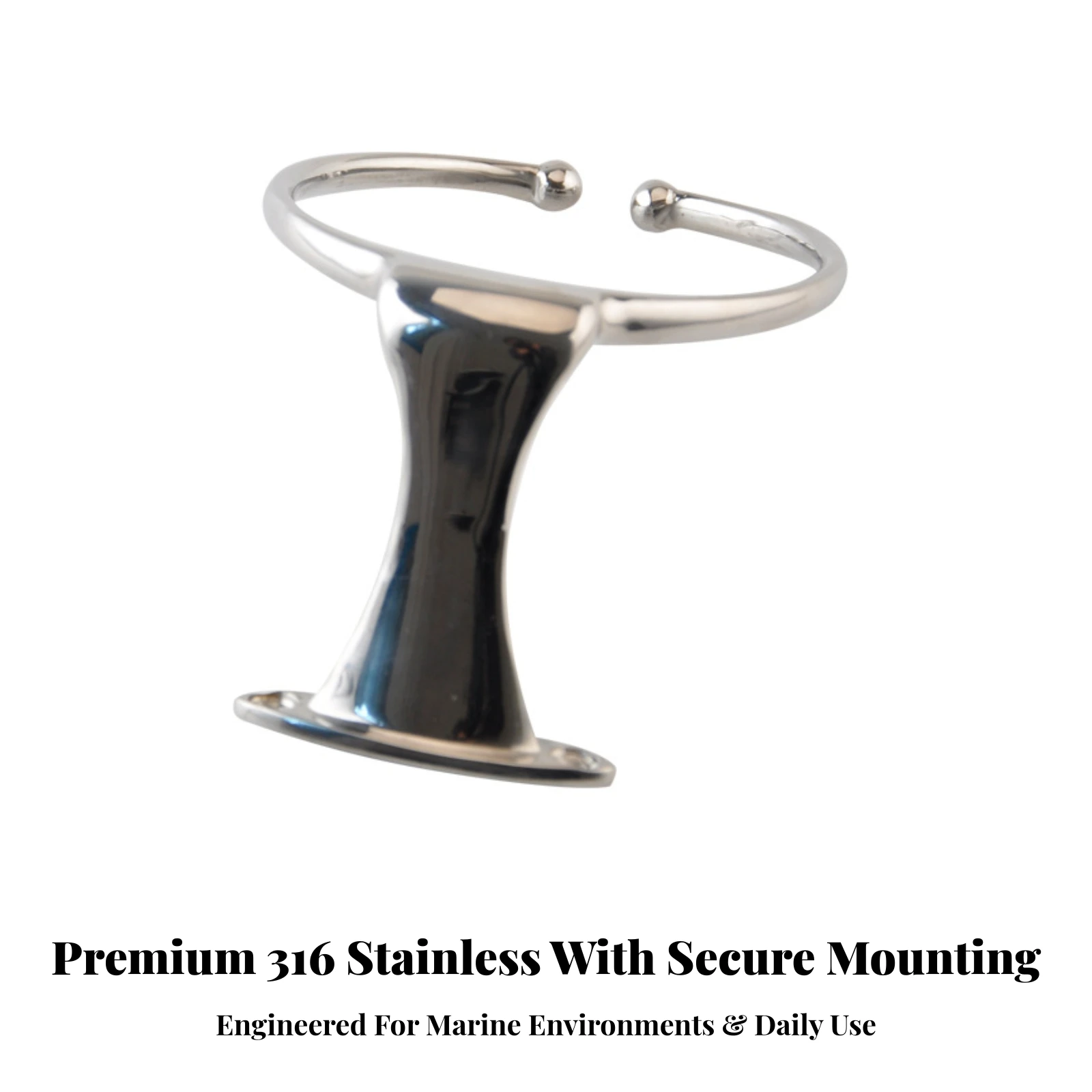 Cup Holder with Wall Mount Bracket Marine-Grade Wall-Mounted Cup Holder Corrosion-Resistant Stainless Steel for RV Travelers