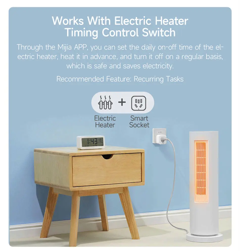 Xiaomi Mijia Smart Socket 3 WIFI إصدار إحصاءات الطاقة اللاسلكية محول التحكم عن بعد السلطة على إيقاف العمل مع تطبيق Mi home