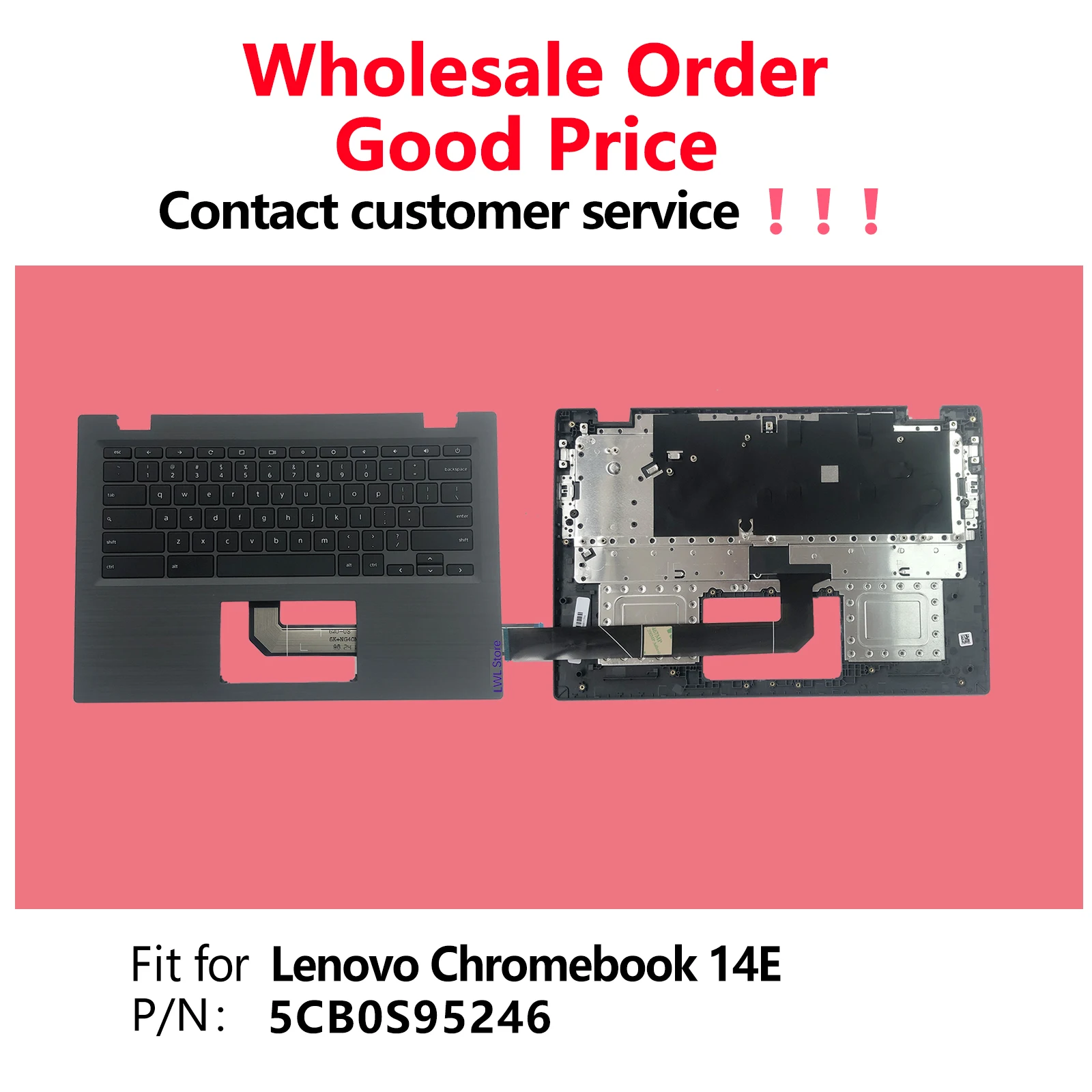 

NEW Upper Case Palmrest for Lenovo 14e Chromebook 81MH,Chromebook S345-14AST 81WX Series Laptop 5CB0S95246