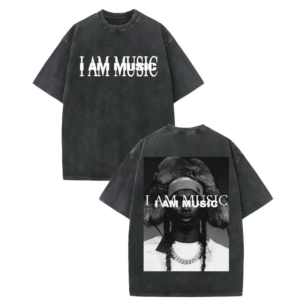 

Rapper Playboi Carti I Am Music Merch T-shirts High Street Fashion Trend Vintage Washed T-shirt Men Women Casual Cotton T Shirt